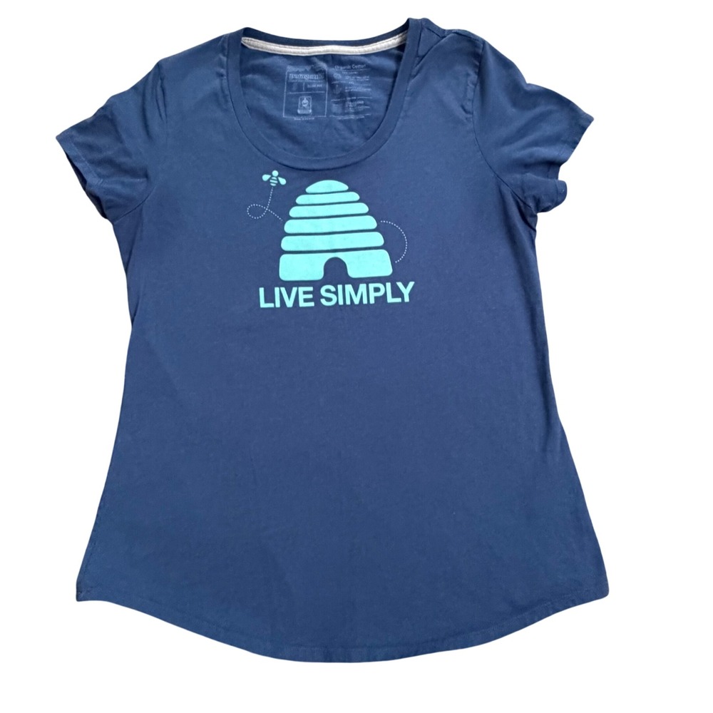 Patagonia Organic Cotton T Shirt Womens Size S Slim Fit Bee Hive Live Simply Tee